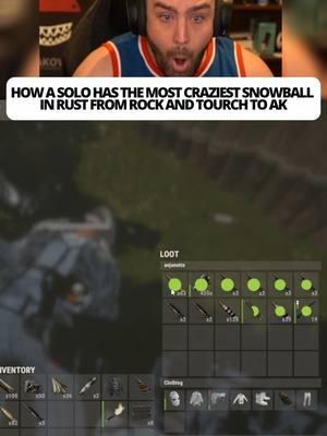 HOW A SOLO HAS THE MOST CRAZIEST SNOWBALL IN RUST FROM ROCK AND TOURCH TO AK Credit - YAKOV #rust #rustgame #rustclips #rustpc #playrust #rustgameplay