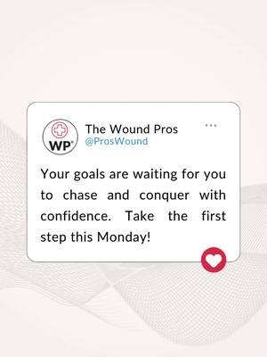 Your goals are waiting for you, and the first step begins today. Whether it’s making progress on your projects, advancing your career, or focusing on self-improvement, every effort counts. Believe in yourself, stay confident, and take action. Small steps lead to big achievements! 🏆 What’s one goal you’re working toward this week? Share it with us in the comments below! ⬇️ #mondaymotivation #mondaymindset #goalsetting #stayfocused #startstrong #productiveweek #positivemindset #motivationmonday #achievegoals #mondaygoals #woundcareprofessionals #healthcareheroes #nurselife #medicalprofessionals #woundhealing #woundcareexperts #HealingJourney #inspiration #successmindset #selfimprovement #healthcaresupport #newweeknewgoals #staymotivated #medicalworkers #smallstepsbigresults