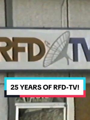 25 YEARS OF RFD-TV!   RFD-TV officially launched in December 2000, which means that, as of this month, we will begin celebrating our 25th year of broadcasting “Rural America’s Most Important Network,” fulfilling a vision that our founder, Patrick Gottsch, began forming as far back as the 1980s. We look forward to celebrating our 25th year of broadcasting, with gratitude to all of our faithful viewers and loyal supporters! #rfdtv #agriculture #broadcasting #television