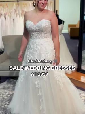 ✨👰 $999 DREAM DRESSES—JUST FOR YOU! 👰✨ Which stunning wedding gown is your favorite? ⁠ ⁠ Our Y.E.S. SALE EVENT (Year-End Sale) is almost here, and we’re so excited to see which stunning gown will be YOURS! These incredible wedding dresses, available at our Harrisonburg, Virginia showroom, are ready to make your big day unforgettable. 🌸✨⁠ ⁠ ✨ Rousseau (Size 10) – A breathtaking floral lace sweetheart gown with a strapless silhouette, perfect for the romantic bride. 💕⁠ ⁠ ✨ Lyla (Size 12) – A sleek and fitted strapless wedding dress with intricate lace detailing, designed to captivate. 💖⁠ ⁠ ✨ Keira (Size 12) – A stunning long-sleeve lace gown with iridescent details and flowing tulle for an unforgettable bridal look. ✨⁠ ⁠ Every dress is as special as the bride who wears it—could one of these be YOUR dream gown? Don’t miss this incredible opportunity to say YES. 💌 Book your appointment now to shop these beautiful sale gowns and more!⁠ ⁠ ⁠ ⁠ ⁠ ⁠ #bridalsale #weddingdresssale #sayyestothedress #virginiabrides #harrisonburgbride #weddingdressshopping #sizeinclusivebridal #bridalinspiration #amandastouchbride #bridesonabudget #bridetobe2025 #weddingfashion #weddingdressdiscount  #whichisyourfavorite #weddingdressinspo 