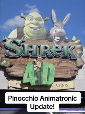 Replying to @Imaginate Nation he’s back! #universal #shrek4d #shrekuniversal #universalorlando #universalprop #pinocchio 