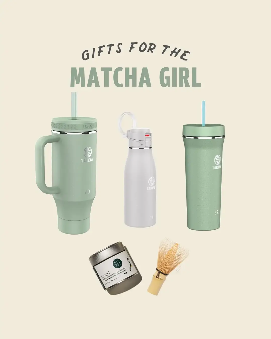 Matcha lovers, we’ve got that covered this holiday season! Whether she’s sipping, staying hydrated, or taking her matcha on the go, we have the perfect gifts: 🍵 Matcha 40oz Tumbler: Keep her hydrated between matcha sips in style (yes, the color is actually called Matcha!). ☕ 17oz Travel Mug: For her hot matcha latte on the go, with a locking lid for a spill-free, sustainable café visit. ❄️ 32oz Tumbler: Her iced matcha’s new bestie—cupholder-friendly and perfect for sustainable sips anywhere. Check gifting off your list and make her matcha dreams come true! 💚 #MatchaMoments #HolidayGifting #matchatok #takeya #tumblergirl #matcha #matchalatte #matchalover #matchatea