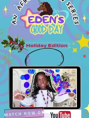 🎶 It’s a Good Day for some holiday music! 🤎🦄 Afro Unicorn's very own @edenoliviaandmommy just dropped her magical holiday music video, and it’s full of festive fun for toddlers and the whole family! Turn up the joy this season with a song that will have everyone dancing, singing, and spreading holiday cheer. 🎁🎄 Gather the kiddos, grab some hot cocoa, and let’s make this Christmas magical! Watch now and share the magic! #afrounicorn #youtubechannel #afrounicornofficial #afrounicorntv