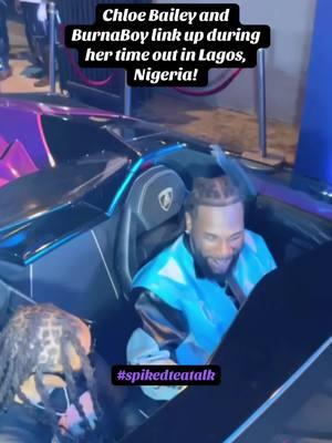 Chloe Bailey and BurnaBoy link up during her time out in Lagos, Nigeria! #chloebailey #burnaboyofficial #burnaboy #viral #fyp 