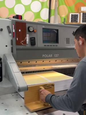 POLAR 137 Paper Cutting Machine #youromega #printshop #oddlysatisfying #satisfying #machine #customprint #printtok #papercuttingmachine #papercut #ASMR