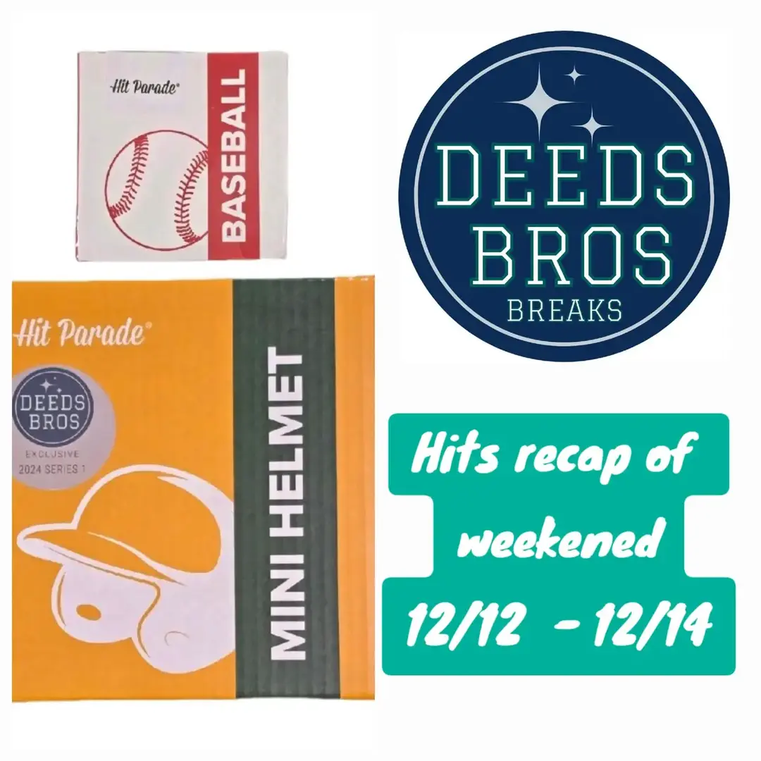 This is a recap of everything we pulled over the weekened of December 12th-14th. congrats to all the winners and make sure to join Deedsbros for awesome names like these!! #deedsbros #hitparade #MLB #baseball #autograph #collector #LIVEhighlights 