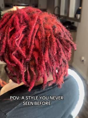 Hairstyle on locs 🥰 #blackgirltiktok #lochairstyles #locsonwomen #hairstyle #hairtok #fyp 