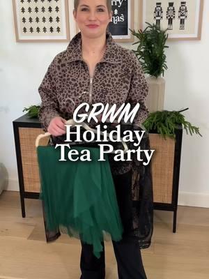 This tulle maxi skirt makes the perfect outfit for our fancy holiday tea party today! #holidayoutfit #holidayoutfits #maxiskirt #maxiskirtlooks #maxiskirtoutfit #holidaypartyoutfit 