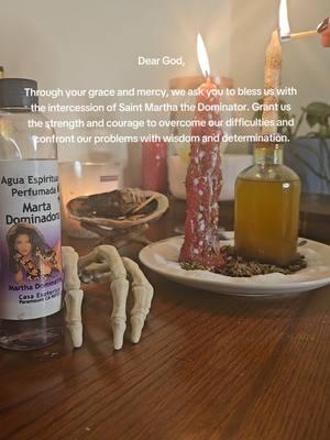 Marta Dominadora Prayer 🙏🏽 #saints #patronsaint #Marta #santamarta #dominadora #prayer #incantation #spell #hoodoo #santaria #candlemagic #eggcleanse #dominationspell #dominantfem #dominance #icallmypowerbacktome 