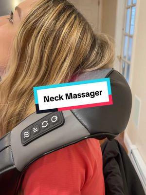 A relaxing heated massage at home without the high price tag and the travel time going to a spa!  #heatedmassage #shiatsumassage #shouldermassage #selfmassage #neckmassager #neckmassage #newyearnewaura 