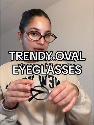 These vintage oval eyeglasses come in a 2 pack & i told myself theyd look cute on me!! What do you think besties do they look weird with my headshape?? Lol  #creatorsearchinsights #bluelightglases #eyeglasses #ovalglasses #tiktokshopholidayhaul