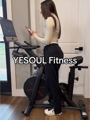 The @YESOUL bike is perfect for at home workouts! Use code sidne100 for $100 off yours 😄 #yesoulfitness #yesoul #athomeworkout 