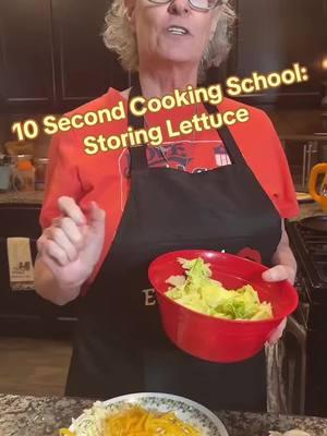 #10secondcookingschool #fyp #foryoupage #storinglettuce #fttv #foodtoktv #melissamurd #texas #kitchenhack