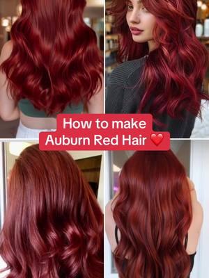 How to make auburn red hair ❤️ Mix 2 parts Fiery Red + 2 parts Vibrant Pink + 1 part Jet Black Color Pigment Refreshers. You can add more Jet Black to create a darker shade, but keep in mind a little goes a long way! The color lasts up to 20 washes. ✨🌈 #pallure #colormask #mixingcolors #coloringhair #redhaircolor #auburnhair #hairtok #haircolorideas #colorcustomizer #haircolorchange #redhairdye 