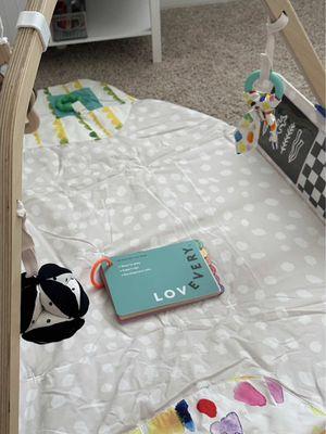 Happy to cross this Play Gym off my registry and cant wait to use it with our baby!☁️ @Lovevery #LoveveryGift #Lovevery #babyregistry #babyregistrymusthaves #secondtimemom #playgym #babyplayideas #babysensory #babysensoryactivities 