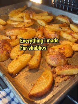 Everything i made for shabbos. All my recipes are on my instagram #shabbosfood #shabbatshalom #kosherfood #koshertiktok 