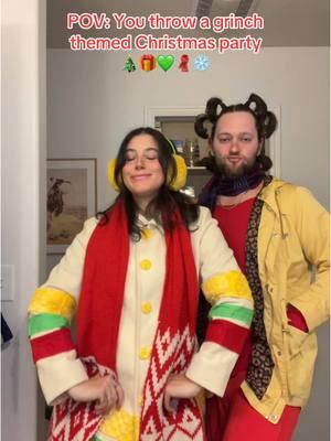 Replying to @Sarah "youre scared of the grinch!!!" Costumes were all thrifted & crafted so patting myself on the back for that #grinchmas #grinchchristmasparty #thegrinch #howthegrinchstolechristmas #grinchparty #juniethegrinch #drewlouwho 