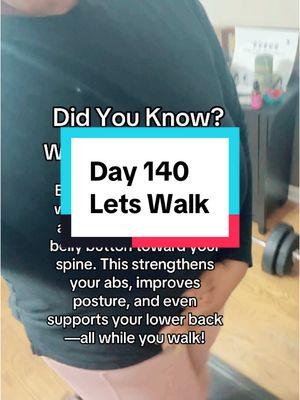 Turn your walk into a core workout with one simple adjustment. Abs and posture on point! #WalkingTips #CoreWorkout #WalkingForHealth