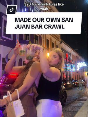 go make your own Old San Juan BAR CRAWL 👀 #sanjuanrestaurants #puertoricoitinerary #puertoricotravel #oldsanjuan #sanjuannightlife #travelcontentcreator #travelcreator #digitalnomad #fulltimetravel  