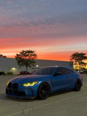 Insane sunset #bmw #m4 #g82 #carsoftiktok