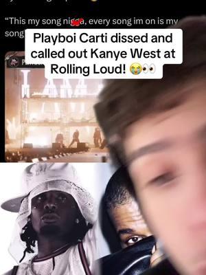 Playboi Carti dissed and called out Kanye West at Rolling Loud! #kanyewest #kanye #yeezy #carti #playboycarti #playboicarti 