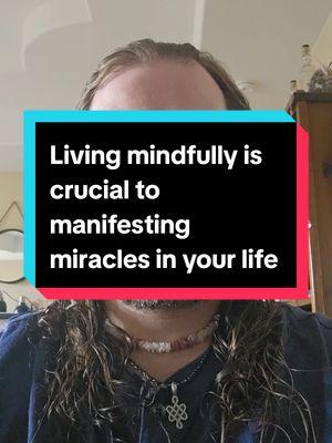 Living mindfully is crucial to manifesting miracles in your life #creatorsearchinsights #lawofattraction #mindset #feelgoodnow #thepowerofyou #miracle #manifestation #followthepeace #mindfulness 