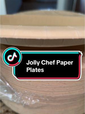 Jolly Chef Paper Plates #plates #paperplates #fy #TikTokShop #tiktokshopfinds #christmasdeals #christmas #holidayhaul #foryourpage 