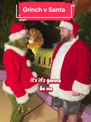 Replying to @Corinthia hanging oit with the Grinch is truly the best. #universal #grinch #grinchmas #costume #cosplay #christmas #funny #fyp #santa @The Grinch 