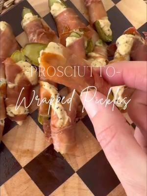 Grab for your next holiday gathering!! These are sooo good 😍😍 #wrappedpickles #prosciutto #holidayappetizer #holidaysnack #appetizer #pickletree 