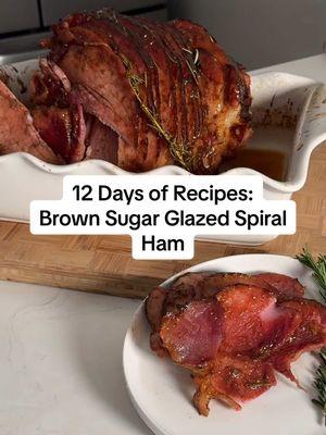 Welcome to Day 3 of 12 Days of Recipes! Today we’re making a Brown Sugar Glazed Spiral Ham. I’ll be “unwrapping” festival recipes daily — perfect for holiday hosting or cozy nights in.  #brownsugarglaze #spiralham #spiralslicedham #honeyham 