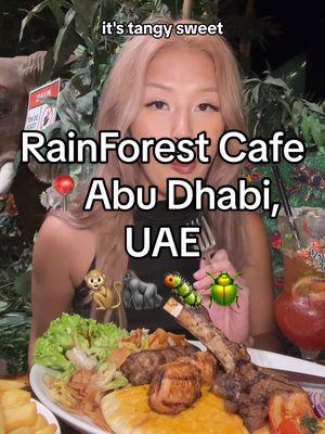 Me🤝Rainforest Cafe #rainforestcafe #abudhabi #yasisland #uae 