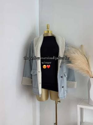 RESTOCK! ✨ Oversized Sherpa Denim Jacket 😍❤️ Now available on our TikTok Shop ✨🛍️ #winterfashion #winteroutfit #winteroutfits #holidayoutfit #coats #sherpajacket #sherpa #jackets #tiktokshopholidaydeals #tiktokshopholidayhual #paratii #fyp 