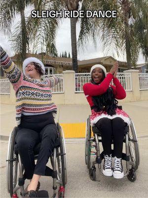 9 more days until Christmas 🎄 ❤️ We just love this time of year!  DC @Beginsisters Official  #sleighride #dancetrends #christmasdance #happyholidays #wheelchairdance #rollettesdance #disabilityawareness @Maria @Denisha Davis370 