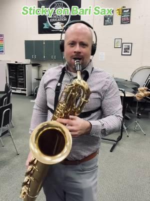 Band Director Version - Sticky on Bari Sax #Sticky #tylerthecreator #BariSax #Saxophone #banddirector #banddirectorsoftiktok #trending #music #cover #instrumental #fyp 