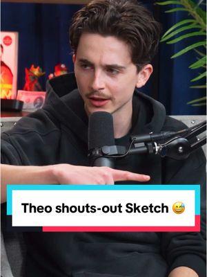 Theo with the Sketch joke 😅 Clip is from “This Past Weekend” Podcast Episode 551, listen/watch full episode on Spotify/YouTube. #clips #comedy #funny #podcast #theo #theovon #timothéechalamet #chalamet #tpw #thispastweekend 