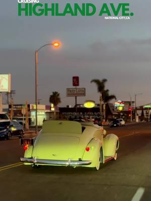 STAY CRUISIN’⚜️ #CruisingHighlandAve • #ab436 #cruisingisnotacrime #nationalcity #westaycruisin #lowrider #chevy #ranfla #viejitoscarclub #highlandave 