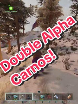 #TheOutlawedDiscord Double Alpha Carnos! #arkascended  We Are Playing of Official #PVE  whos Ready for the new Map!!! If your looking for a tribe Commnet Below! 