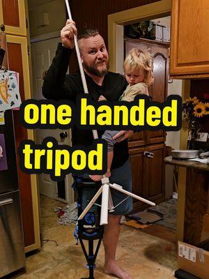 this is the easiest deployment tripod I've ever used! #tripod #contentcreator #parentoftoddlers #clingykids