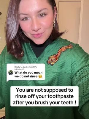 Replying to @LuckyKnight Yoy arw not supposed to rinse off your toothpaste after you brush ! #dentalhygienist #teeth #toothpaste #toothbrush  #creatorsearchinsights 