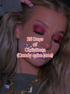 There is no candy cane emoji 🍭 #fyp #beauty #momtok #mua #ultabeauty #christmasmakeup #sultry #sultrymakeup #holidaymakeup #candymakeup #wintermakeup #holidayparty #politesociety #macradiantfoundation #jaclynhillpalette #jaclynhillpalettevolume2 #candycane #candymakeup @Amazon Beauty 