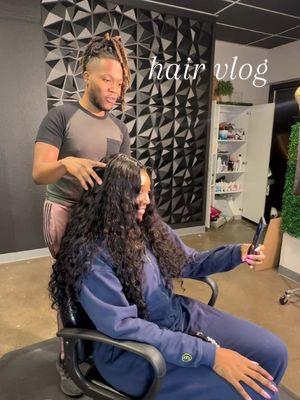 I just needed a style thats workout approved, and very low maintenance💁‍♀️ #hairvlog #gluelesswig #gettingmyhairdone 