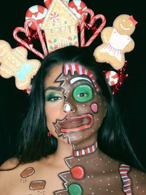 6th Look The Ginger bread man.  @💄💋NessaLaChingona💋💄 @Wendy Torrence #bk12daysofchristmas  #beautykillerz #makeuphacks #christmas #cosplaymakeup #makeupaddict #fulleyelashes #xmasmakeup #foryoupage #fyp #makeuphacks #christmasmakeup #gingerbreadman #gingerbreadmanmakeup 