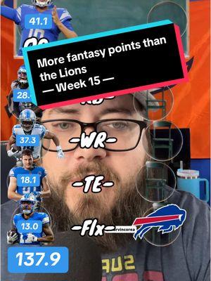 Trying to score more fantasy points than the Lions in NFL Week 15 #acshear #nflfilter #coltswalterpicks #fantasypoints 