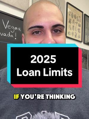 The 2025 Loan Limits for Conventional and FHA Mortgages were just announced. These are important because they represent the max amount you’re able to borrow based on your loan type. For Nevada: Conventional - $806,500 FHA - $524,225 #lasvegasrealestate #lasvegasrealtor #lasvegashomes #lasvegasrealestateagent