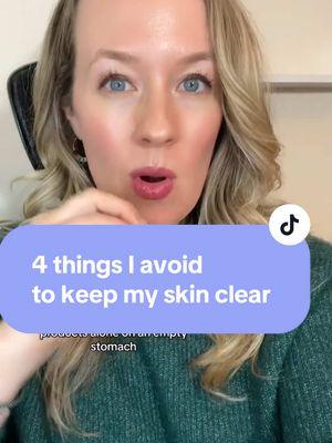 Here are 4 things I avoid to keep my skin clear #jawlineacne #hormonalacne #clearacnenaturally #healingacnenaturally #hormoneimbalancetips #fungalacneskincare #clearskintip #hormoneimbalanceproblems #foodforacne #cyclesyncingmethod #hormonalacnejourney #postpillacne #acneproneskin #clearskin #clearskintips #acnetreatment #hormonalacnesolution 