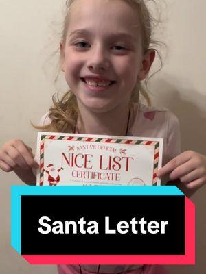 Its a long video but Adalie received her Santa letter today and she read cursive for the first time!  #santaletter #naughtyornice #nicelist #northpolemail #santaclaus #christmas #christmasspirit 