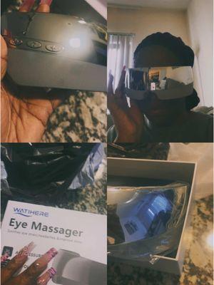 I been having headaches for two weeks. This heat eye massager is everything. It work wonders if you have sinus problems. You also can see out of them just in case you need to walk to the kitchen. Great for a Christmas gift. #eyemassager #heatsup #massgesthetemple #linkbelow👇👇👇 #grabyouone #viraltiktok #playsmusic #soothesaroundtheeyes #trending #christmasgift 