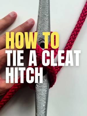 How to tie a CLEAT hitch: This is your properly how to tie your boat up to the dock using a cleat! If you need to gain confidence docking to keep everyone safe on your boat 🛥️, DM us for more info on private boating instruction 👨🏼‍✈️ #howtoboating #howto #boating #boat #yachting #yacht #boats #driving #knot #cleat #tie #marina 