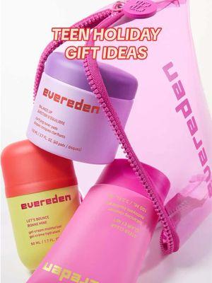 Holiday gift ideas for teens and tweens who are in their skincare era #teenskincare #kidsskincare #skincareera #evereden #skincaregifts #kidschristmasgifts #teengiftideas #preppygiftideas #preppyskincare #kidsskincareroutine #teenskincareroutine #teenskincaretips 