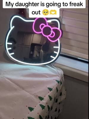 I hope this finds the right niche #kitty #anime #cuteledmirror #ledmirror #kittymirror  #led #kidsroom #kidsdecor 